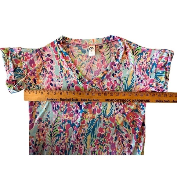 Women's Sew in Love colorful pocket Tee Shirt/top. Size Small. Beautiful! - Picture 4 of 6